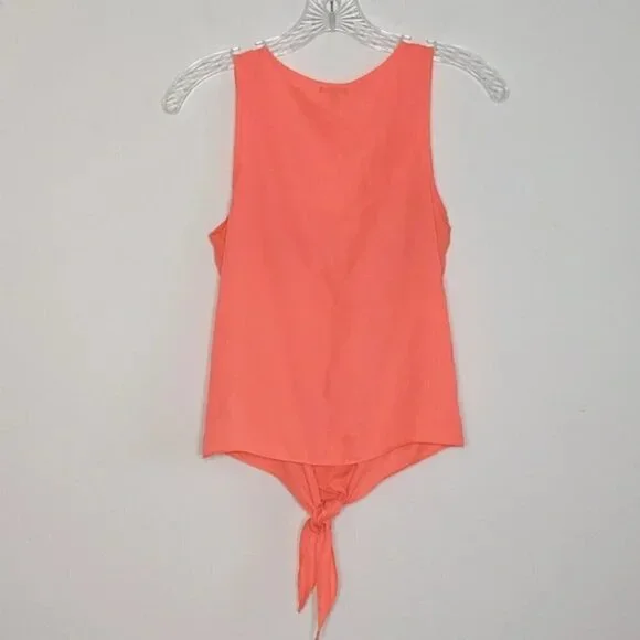 Charlotte Russe Ruffle Front Tank Top Sleeveless Blouse Shirt - Picture 4 of 5